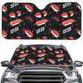 Japanese Sushi Pattern Print Car Windshield Sun Shade