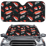 Japanese Sushi Pattern Print Car Windshield Sun Shade