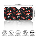 Japanese Sushi Pattern Print Car Windshield Sun Shade