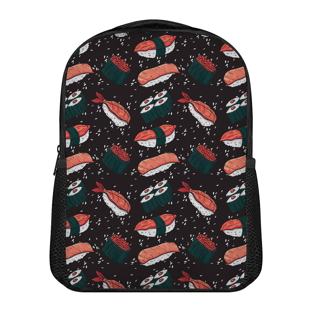 Japanese Sushi Pattern Print Casual Backpack