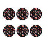 Japanese Sushi Pattern Print Coaster Set