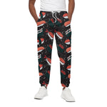 Japanese Sushi Pattern Print Cotton Pants