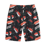 Japanese Sushi Pattern Print Cotton Shorts
