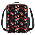 Japanese Sushi Pattern Print Crossbody Lunch Bag
