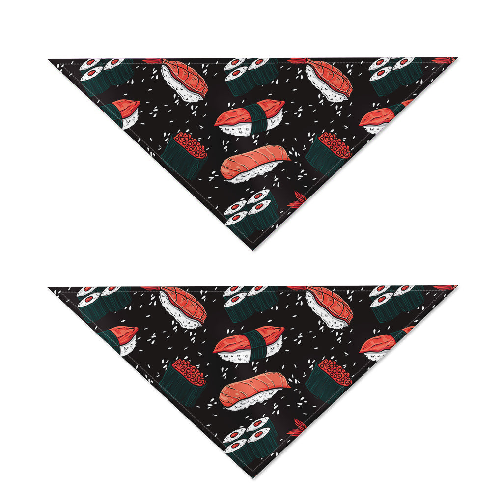Japanese Sushi Pattern Print Dog Bandana