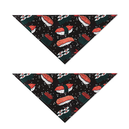 Japanese Sushi Pattern Print Dog Bandana
