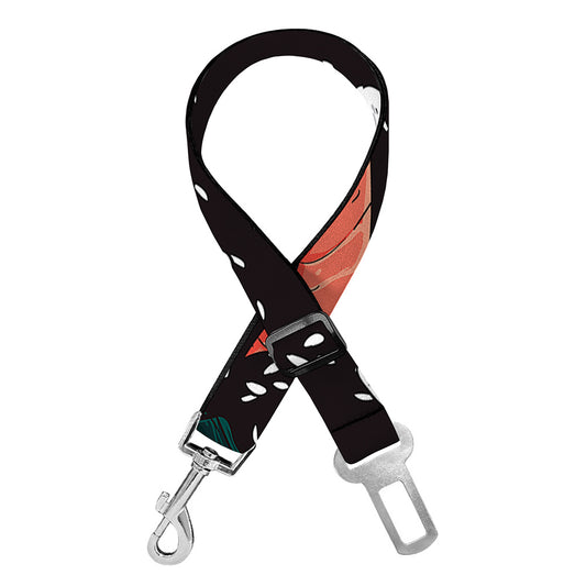Japanese Sushi Pattern Print Dog Seat Belt