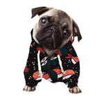 Japanese Sushi Pattern Print Dog Zip Up Hoodie