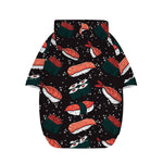 Japanese Sushi Pattern Print Dog Zip Up Hoodie
