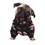 Japanese Sushi Pattern Print Dog Zip Up Jacket