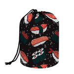 Japanese Sushi Pattern Print Drawstring Makeup Bag