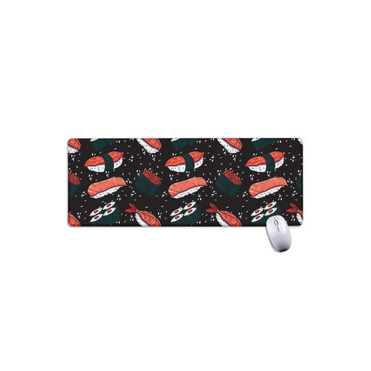 Japanese Sushi Pattern Print Extended Mouse Pad