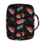 Japanese Sushi Pattern Print Front Pocket Bible Bag
