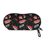 Japanese Sushi Pattern Print Glasses Case