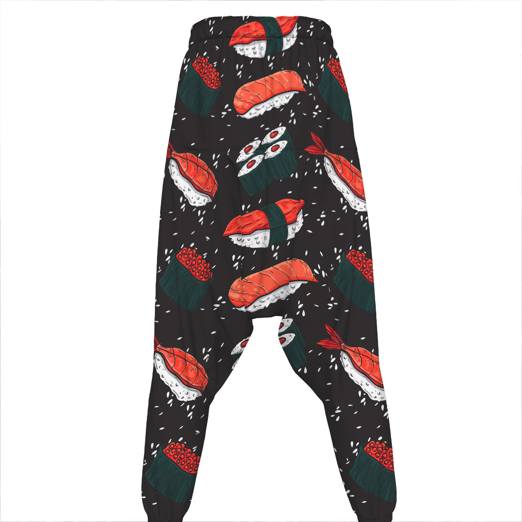 Japanese Sushi Pattern Print Hammer Pants