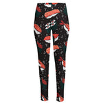 Japanese Sushi Pattern Print High-Waisted Pocket Leggings