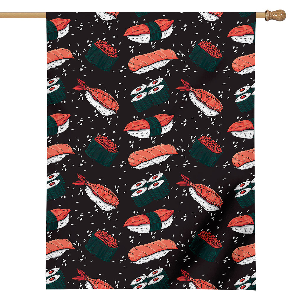 Japanese Sushi Pattern Print House Flag