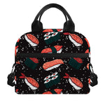 Japanese Sushi Pattern Print Insulated Lunch Bag