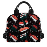 Japanese Sushi Pattern Print Insulated Lunch Bag