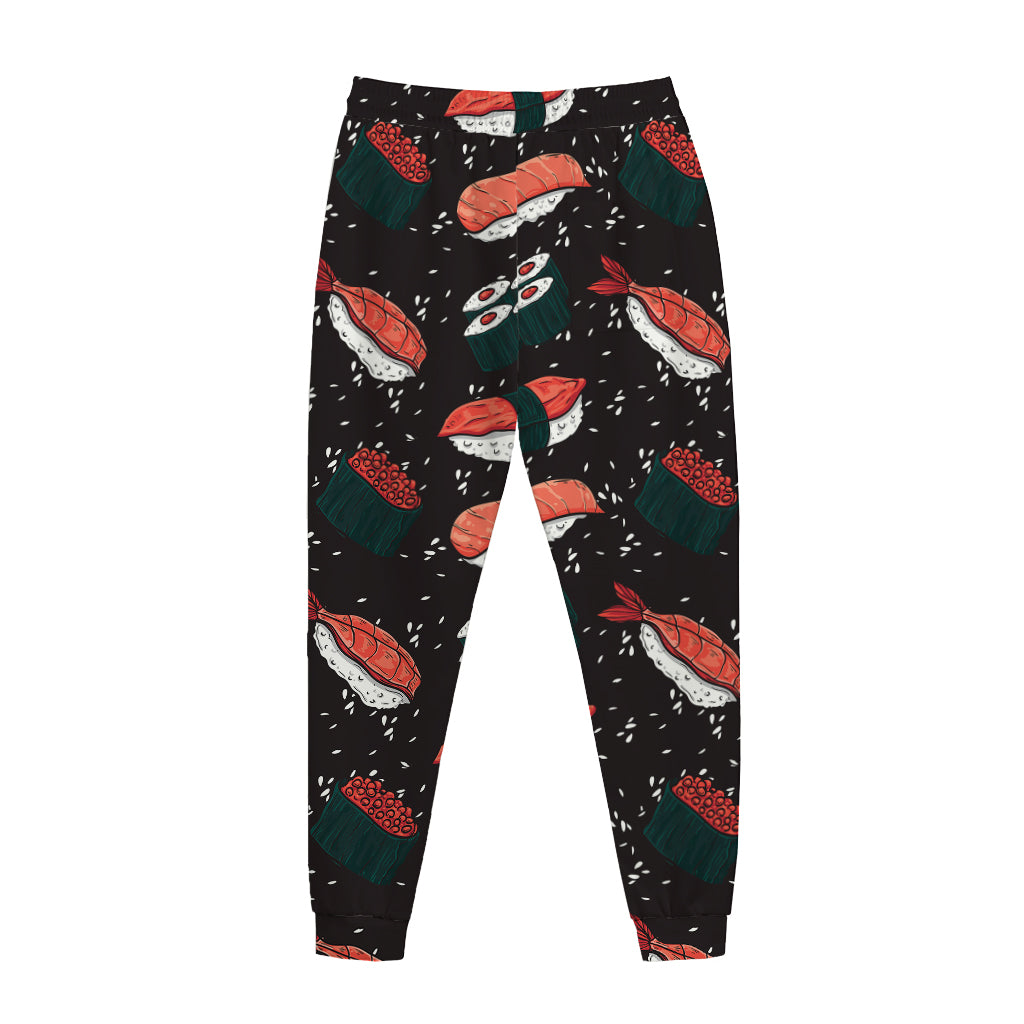 Japanese Sushi Pattern Print Jogger Pants