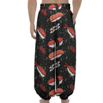 Japanese Sushi Pattern Print Lantern Pants