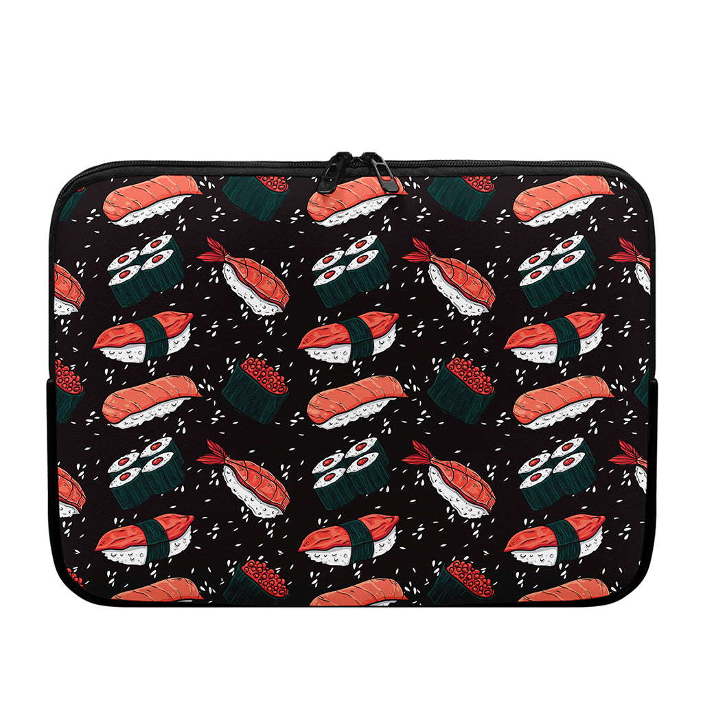 Japanese Sushi Pattern Print Laptop Sleeve