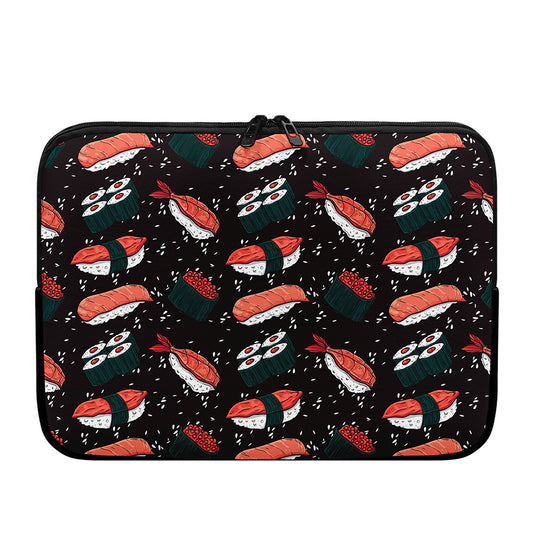 Japanese Sushi Pattern Print Laptop Sleeve