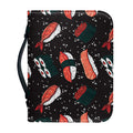 Japanese Sushi Pattern Print Leather Bible Cover