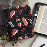 Japanese Sushi Pattern Print Leather Bible Cover