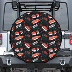 Japanese Sushi Pattern Print Leather Spare Tire Cover