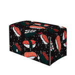 Japanese Sushi Pattern Print Leather Tissue Box Cover
