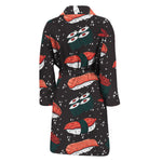 Japanese Sushi Pattern Print Men's Bathrobe