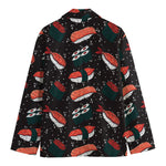 Japanese Sushi Pattern Print Men's Blazer