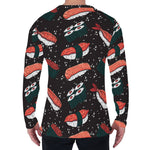 Japanese Sushi Pattern Print Men's Long Sleeve T-Shirt