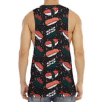 Japanese Sushi Pattern Print Men's Muscle Tank Top
