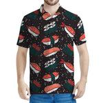 Japanese Sushi Pattern Print Men's Polo Shirt