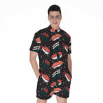 Japanese Sushi Pattern Print Men's Rompers