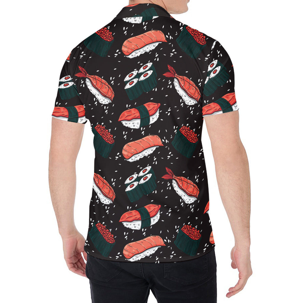 Japanese Sushi Pattern Print Men's Shirt