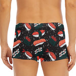 Japanese Sushi Pattern Print Men's Short Boxer Briefs