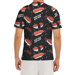 Japanese Sushi Pattern Print Men's Short Sleeve Rash Guard
