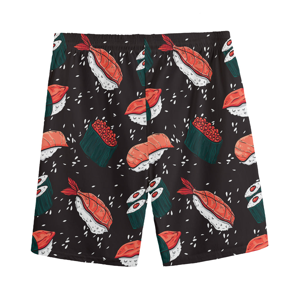 Japanese Sushi Pattern Print Men's Sports Shorts