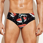Japanese Sushi Pattern Print Men's Swim Briefs
