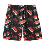 Japanese Sushi Pattern Print Men's Swim Trunks