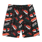 Japanese Sushi Pattern Print Men's Swim Trunks