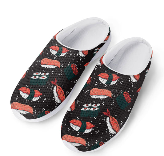 Japanese Sushi Pattern Print Mesh Casual Shoes