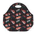 Japanese Sushi Pattern Print Neoprene Lunch Bag