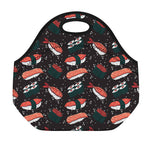 Japanese Sushi Pattern Print Neoprene Lunch Bag