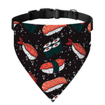 Japanese Sushi Pattern Print Over The Collar Dog Bandana
