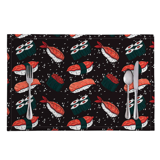 Japanese Sushi Pattern Print Placemat