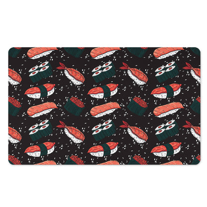 Japanese Sushi Pattern Print Polyester Doormat